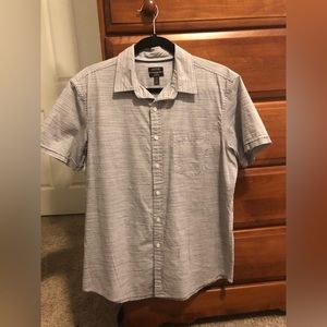 Apt. 9 Short Sleeved Striped Button Down sz M